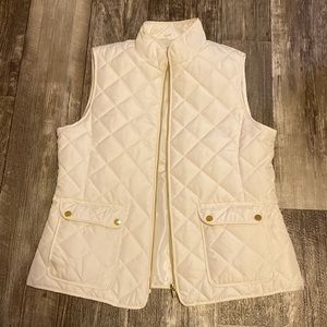 St. John's Bay Cream Quilted Vest